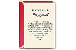 Romantic Birthday Anniversary Card for Men