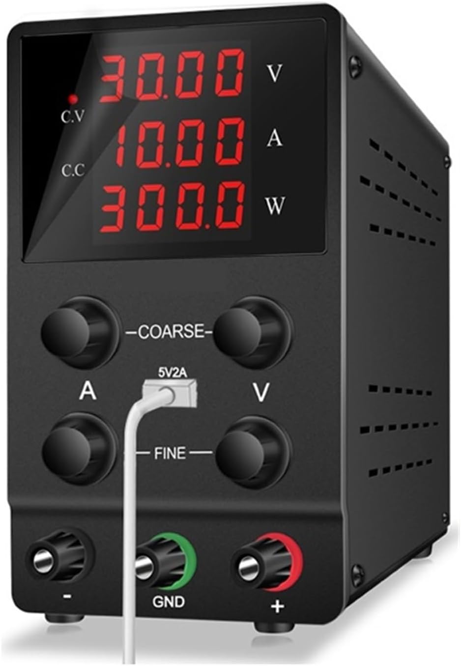 LEDスイッチングDC電源可変、30V 10A実験室用電子調整可能電圧安定器60V 5A 120V 3Aレギュレータソース コンピュ