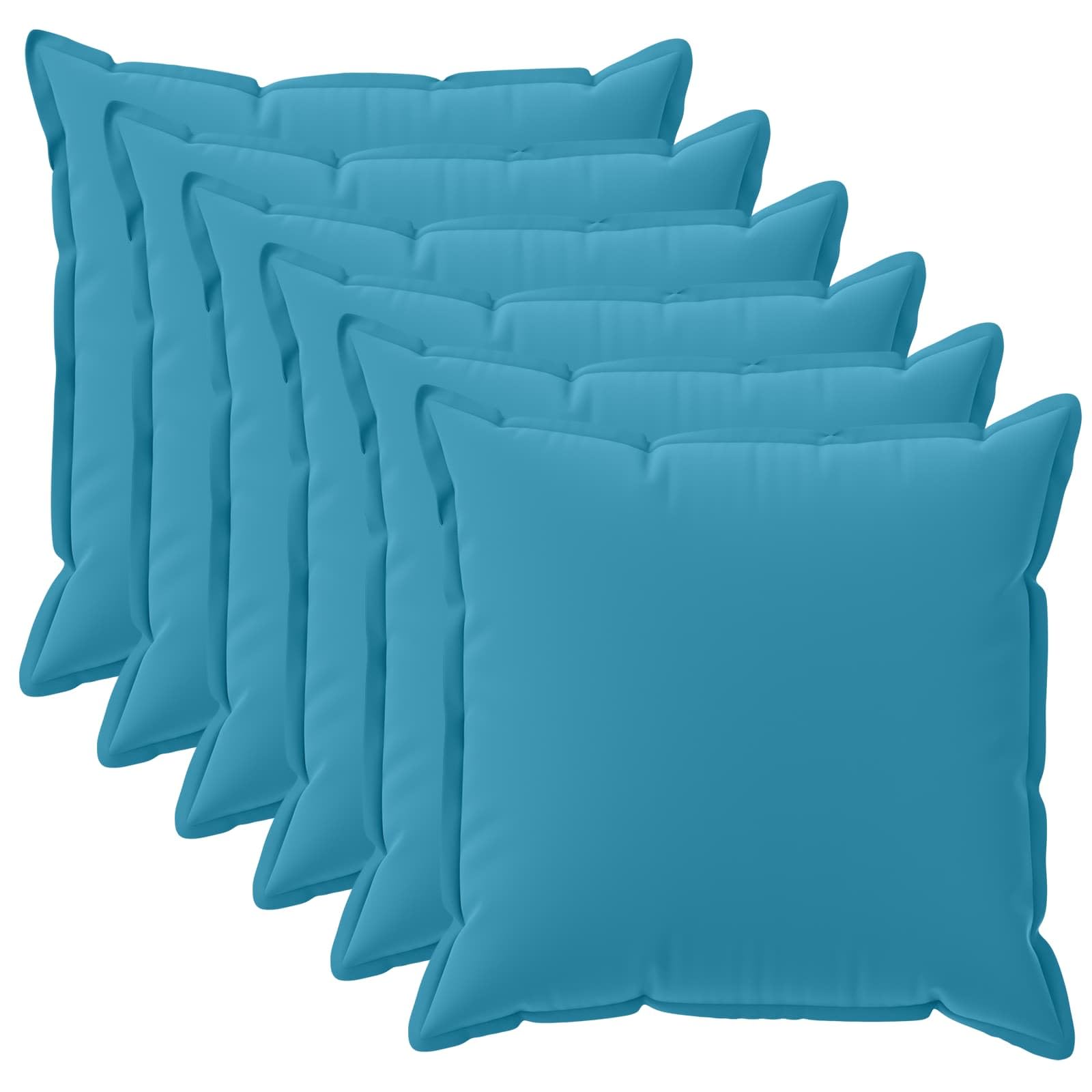 vidaXL Cushion Cover 6 pcs HOUTEN Light Blue 35 x 35 cm Polyester