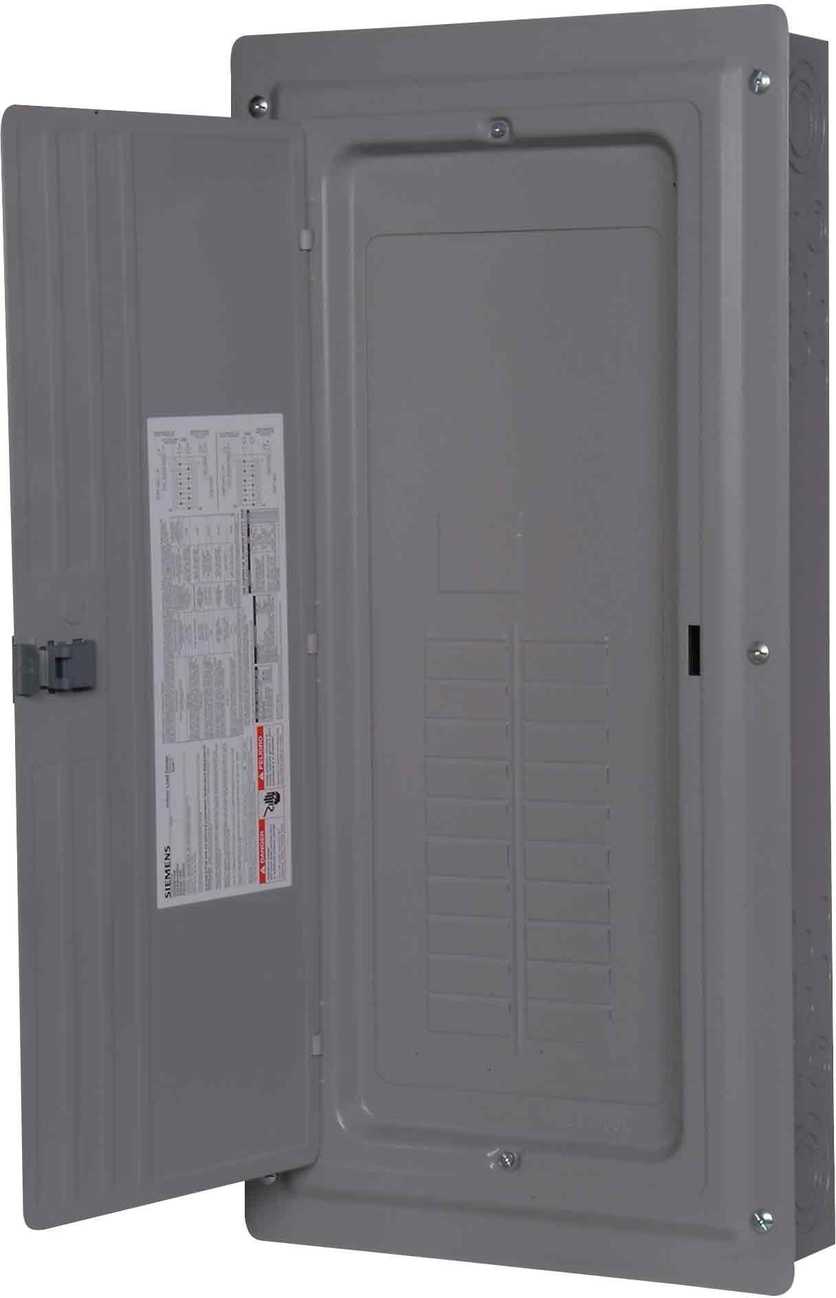 Siemens 20 space, 24 circuit, 125 Amp, main lug, indoor load center
