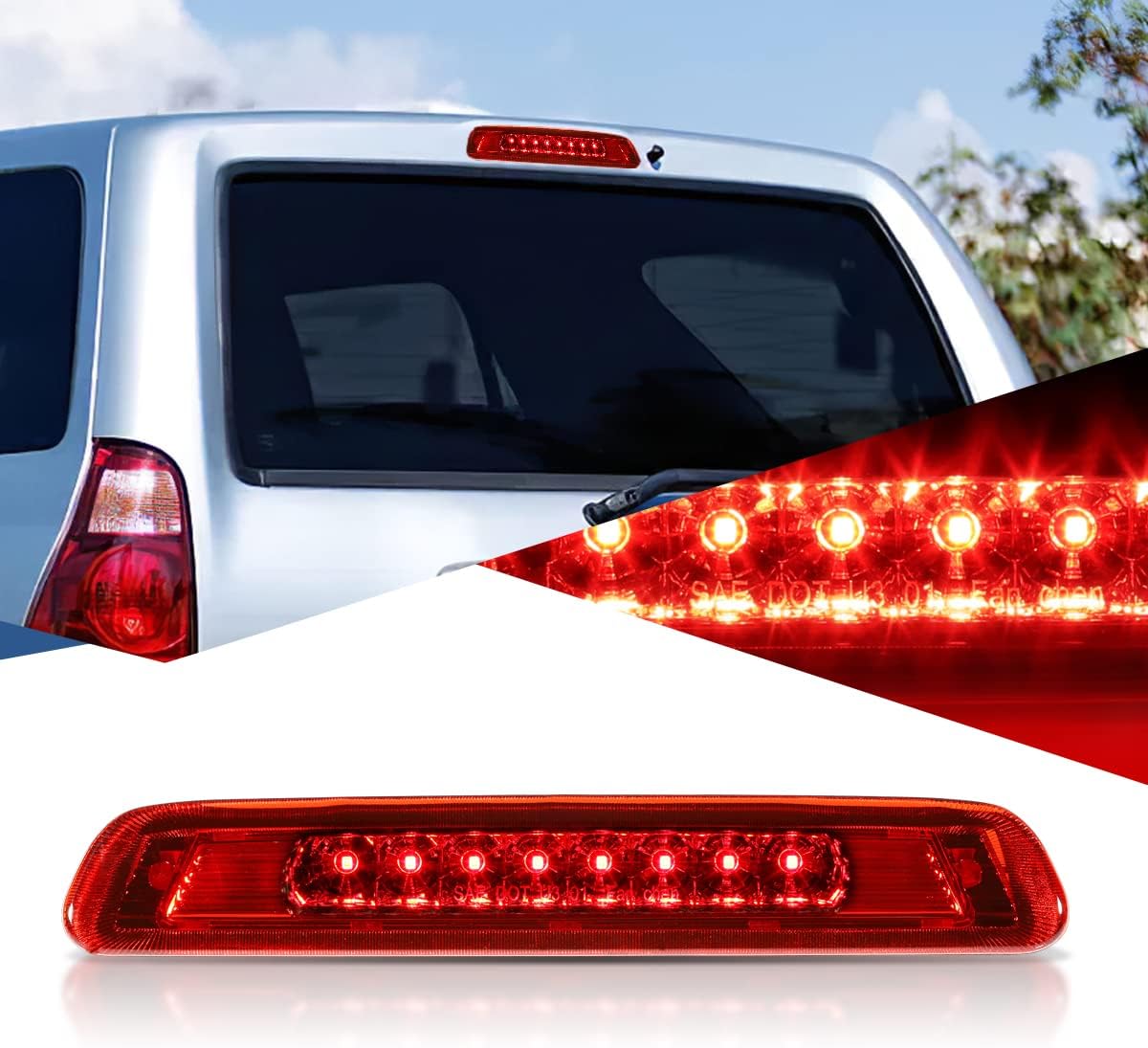 Amazon.com: Auto Dynasty LED Rear High Mount Centre 3rd Third Tail ...