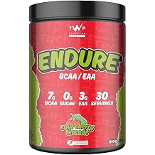 TWP Nutrition Platinum Series Endure, EAAs & BCAAs Electrolyte Blend Pre, Intra and Post Workout, Zero Sugar, 510g and 30 Servings, 20 Great Flavours Sour Cherry Limeade