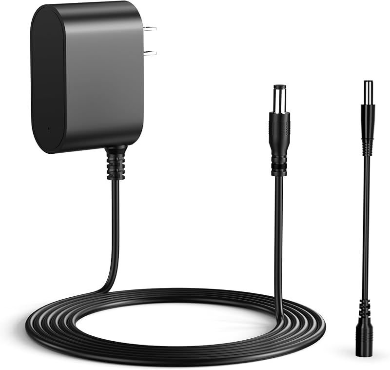 WUKUR 10V Charger for Bissell Pet Stain Eraser 2054 2002 2003 20037 20028 2003A 2164A 2842 2846 2877 3181 3180 3182, Power Adapter for Bissell Cordless Handheld Portable Carpet Vacuum Cleaner 1611736
