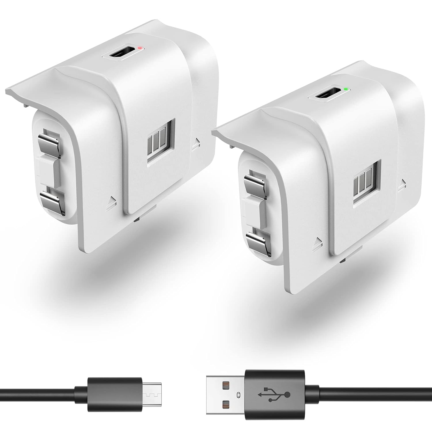 2 Pack Rechargeable Controller Battery Pack for Xbox One/Xbox Series X S with 4 Battery Cover