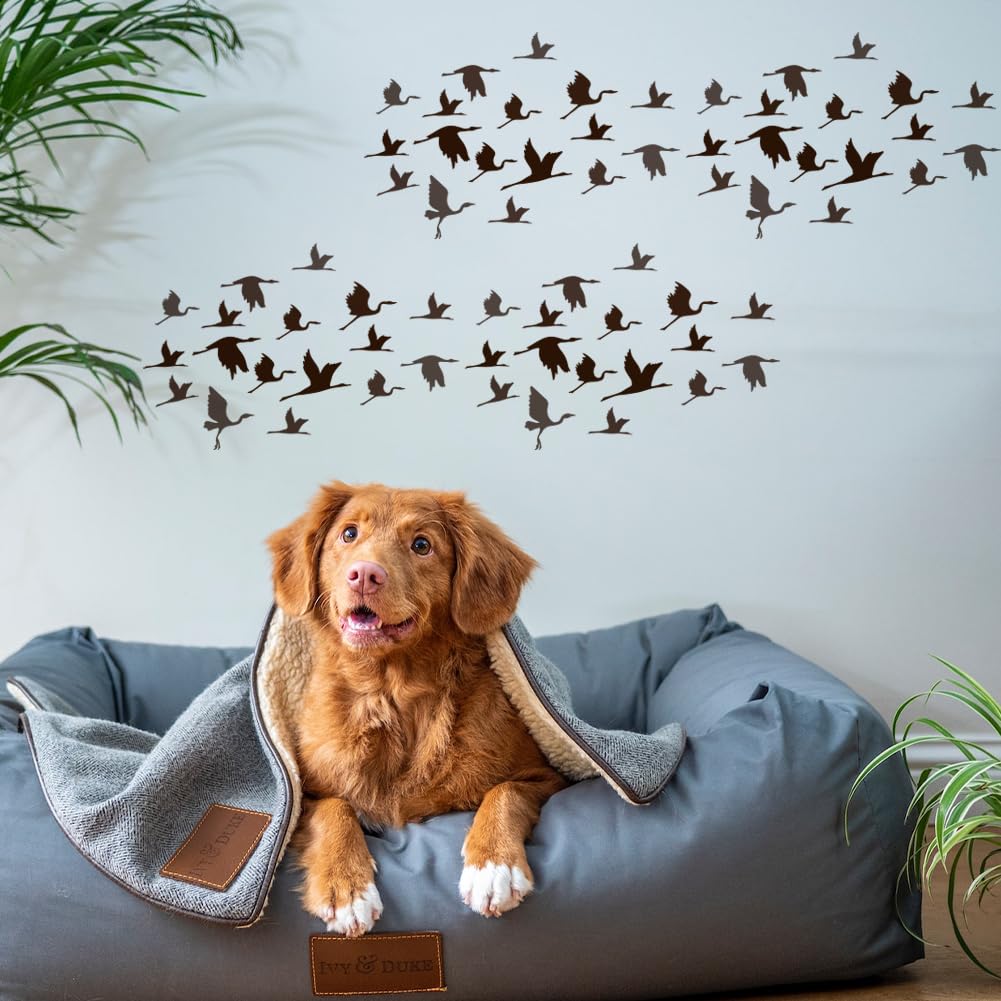 FINGERINSPIRE Cranes Stencil for Painting 8.3x11.7inch Large Cranes Birds Silhouettes Drawing Template Reusable Birds Group Painting Stencil Animal Theme Template for Wood Fabric Clothes Painting - Image 5