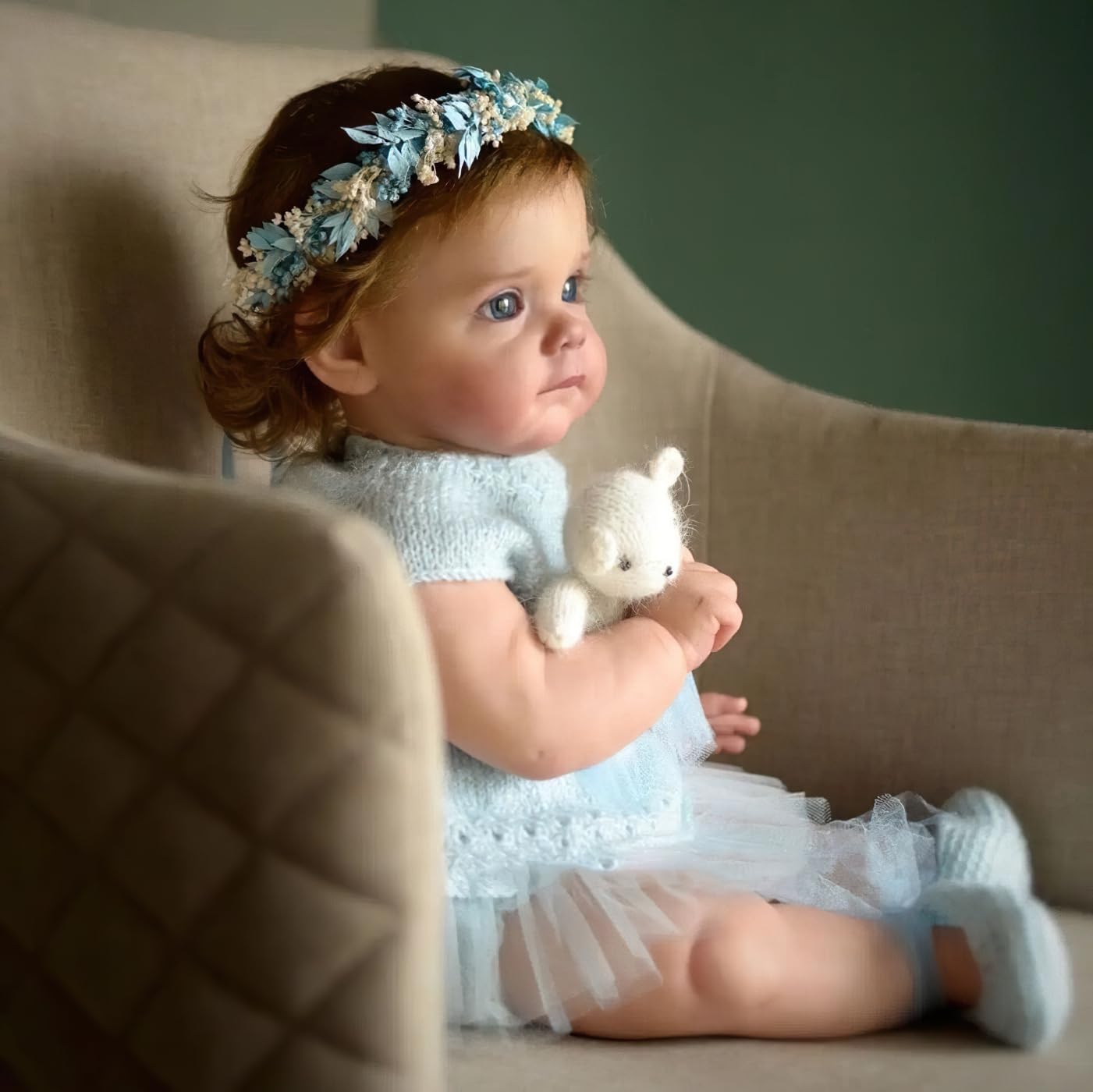 Wamdoll 19 Inch Preemie Reborn Baby Doll - Lifelike Painted Hair, Soft Touch Vinyl, Realistic Newborn Girl Toy For Kids 3+ - View #6