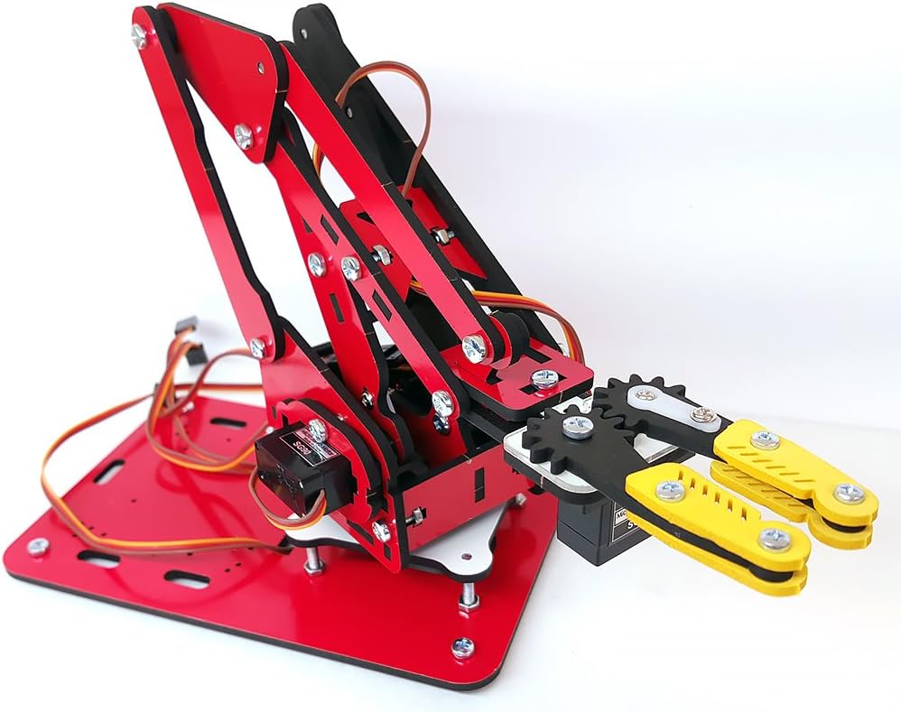 ArmUno 2.0 Robotic Arm Kit MeArm and Arduino Compatible Desktop Robot Arm Kit with MeCon Motion Control Software Via Download Link with Arduino Robot Code.