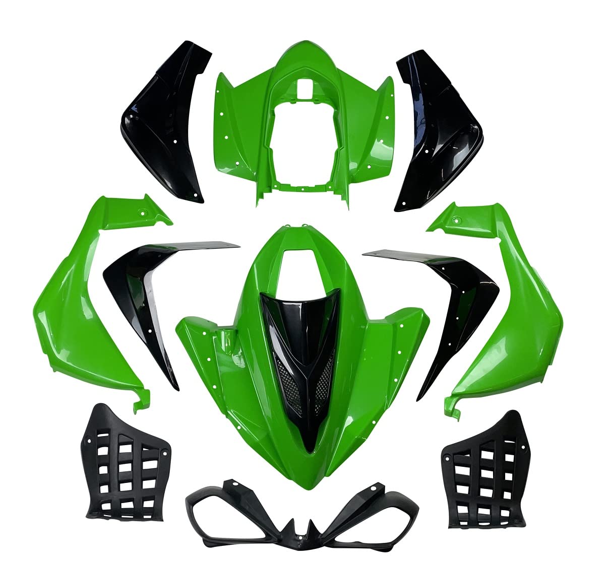 Amazon.com: Complete Plastic Body Fender Assembly Front Rear Kit