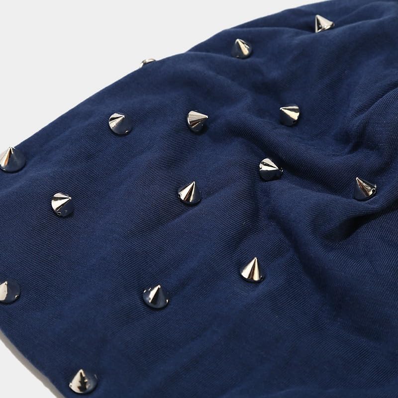 CORIRESHA Unisex Y2K Knitted Hat Hip-Hop Style Studded Beanie - Image 5