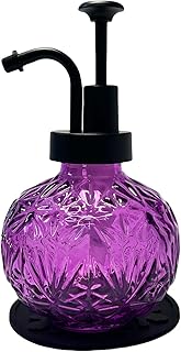 Vintage Soap Dispenser for Bathroom,Glass Kitchen Soap Dispenser with Pu...