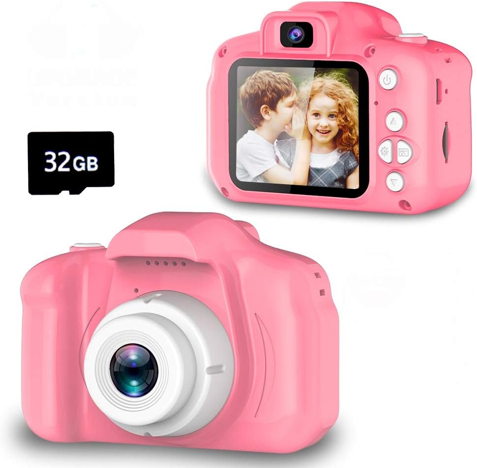Yehtta Kids Selfie Camera Gifts for 3-8 Year Old Girls Digital Camera for Kids Toddler HD Camera Protable Toy for Kids Easter Birthday Gifts for 3 4 5 6 7 8 Years old Kids Pink
