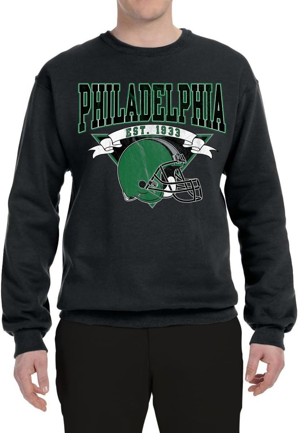 Shark & Hammer Grease The Poles Broad Street Philadelphia Football Sports Unisex Crewneck Graphic Sweatshirt