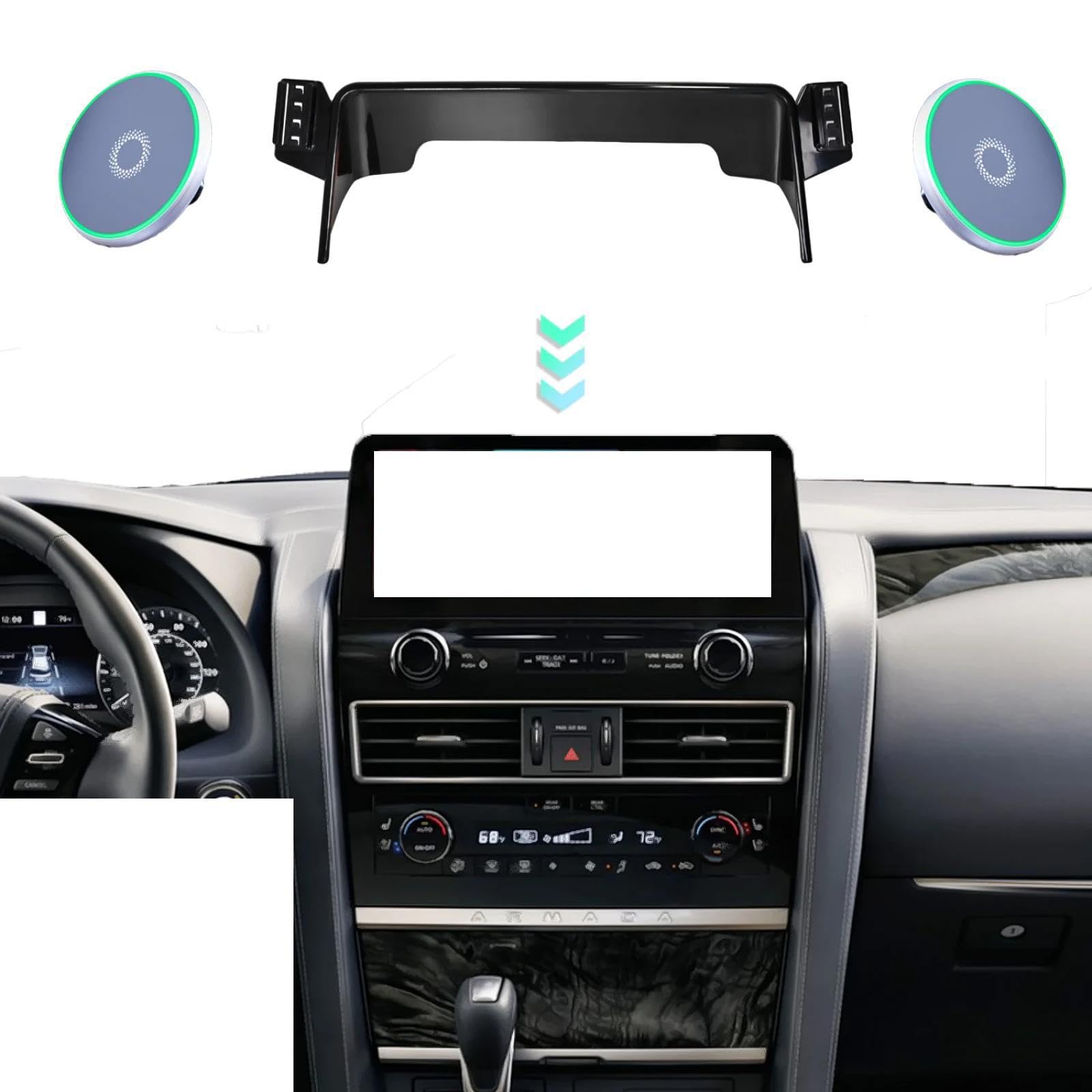Soporte Móvil Coche para Nissan Armada 2021-2024, Soporte para teléfono móvil de Coche con Clip para Rejilla de ventilación