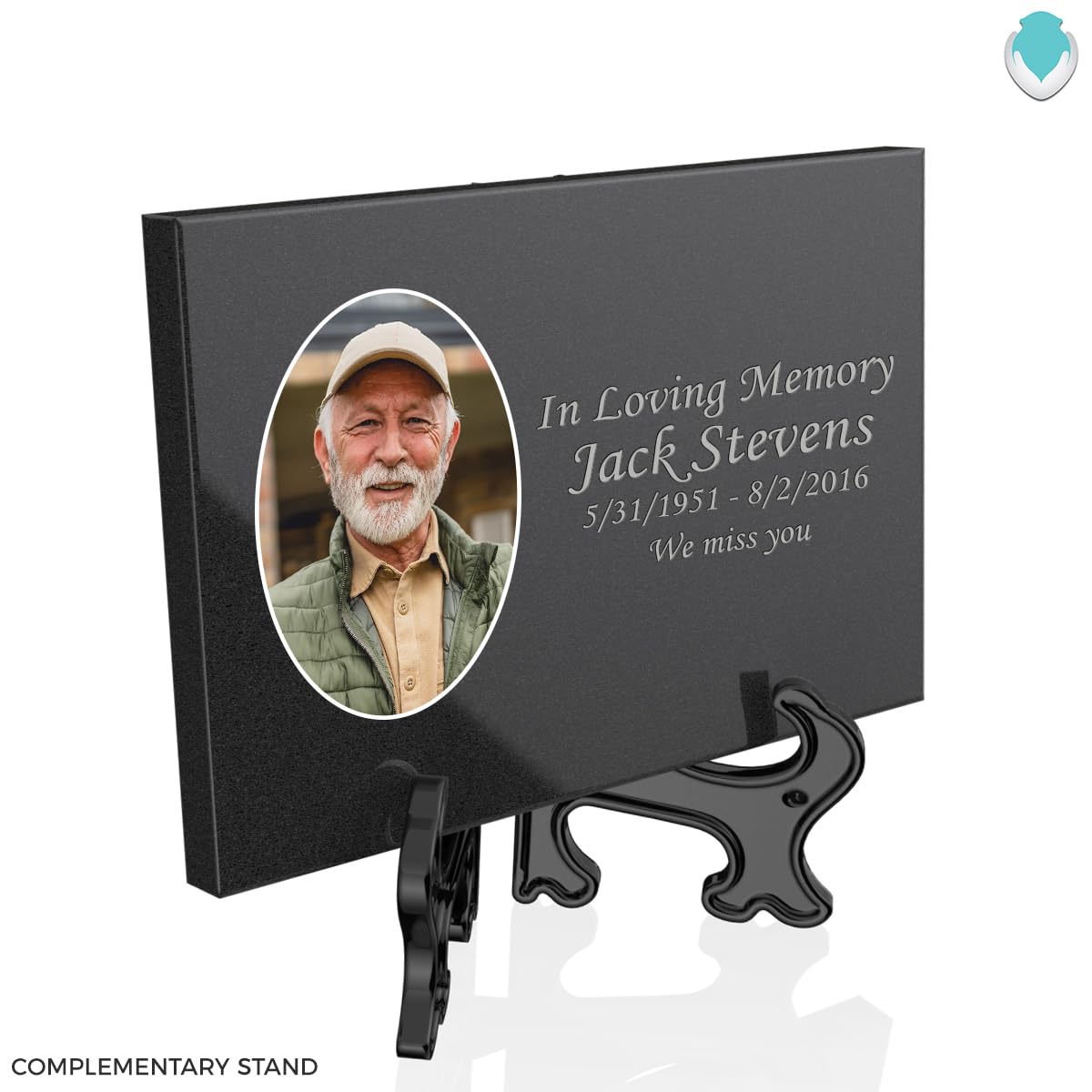 Amazon.com: Custom UV Printed Portrait Granite Plaque, Lazer