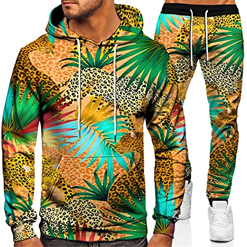 Survêtement 3D tigre lion ensemble chaud imprimé animal taille S - 5