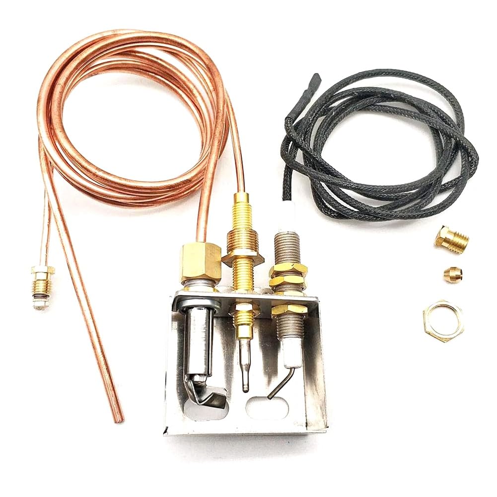 Kqcibz 1 Set Gas Thermocouple Heating Gas Burner Thermocouple for Gas Heater, Oven, BBQ