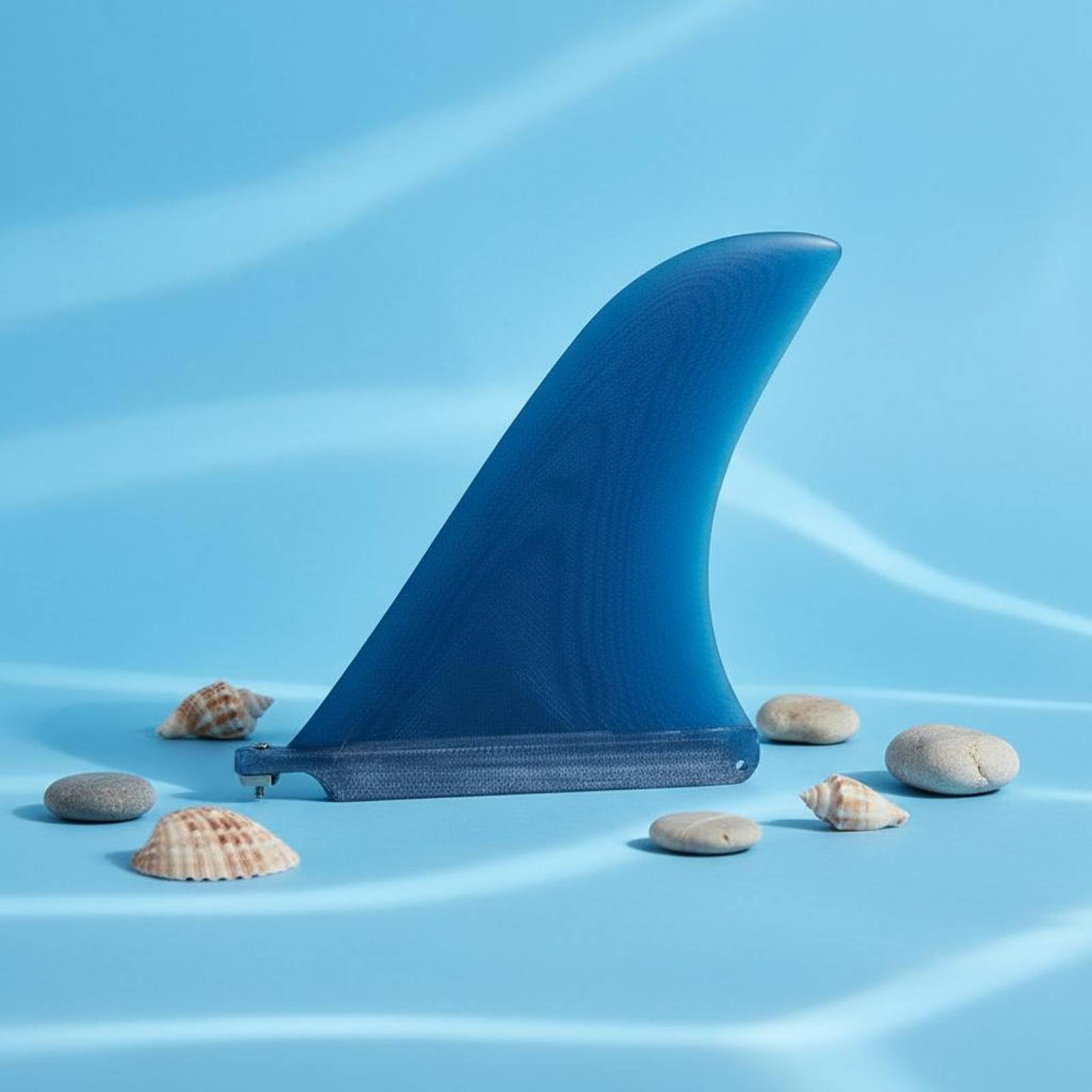 Milageto Surfbrett Surfboard Fin Longboard Fin Stand Up Paddel aus Fiberglas für Ruhiges Tracking Und Wendigkeit für Longboard Surfschule Urlaub