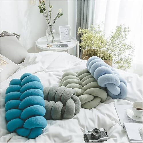 Miniatura 5 de Almohada decorativa de nudo, almohadas negras, almohadas de nudo de hoja, almohadas suaves para decoración del hogar, almohadas estéticas, almohadas