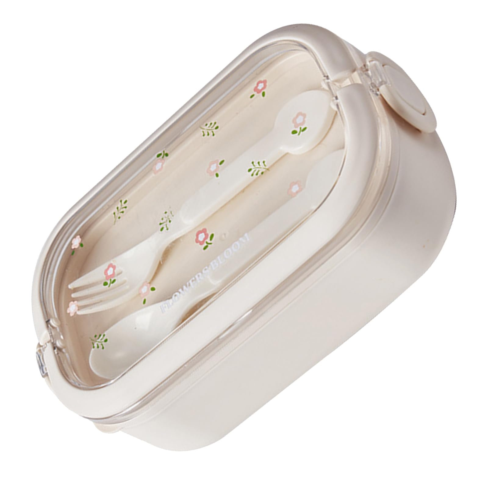 Buxuaaaa Leak Proof Stainless Steel Food Storage Box Insulated Divided Lunch Container with Utensils for Commuters and Students Leak Proof Lunch Box
