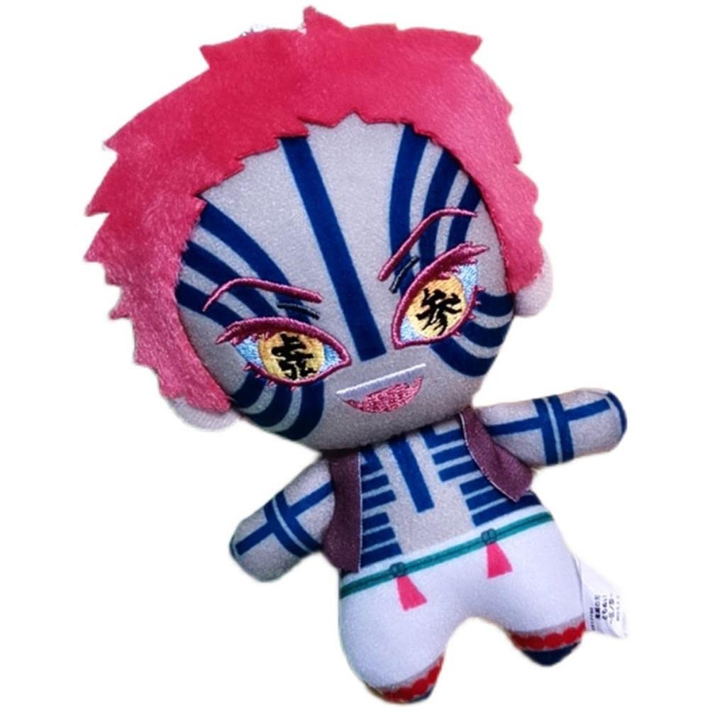 Kunfund Demon Slayer Plush Doll Toy Stuffed Doll Plushie Figure Xmas Gift Akaza 15cm