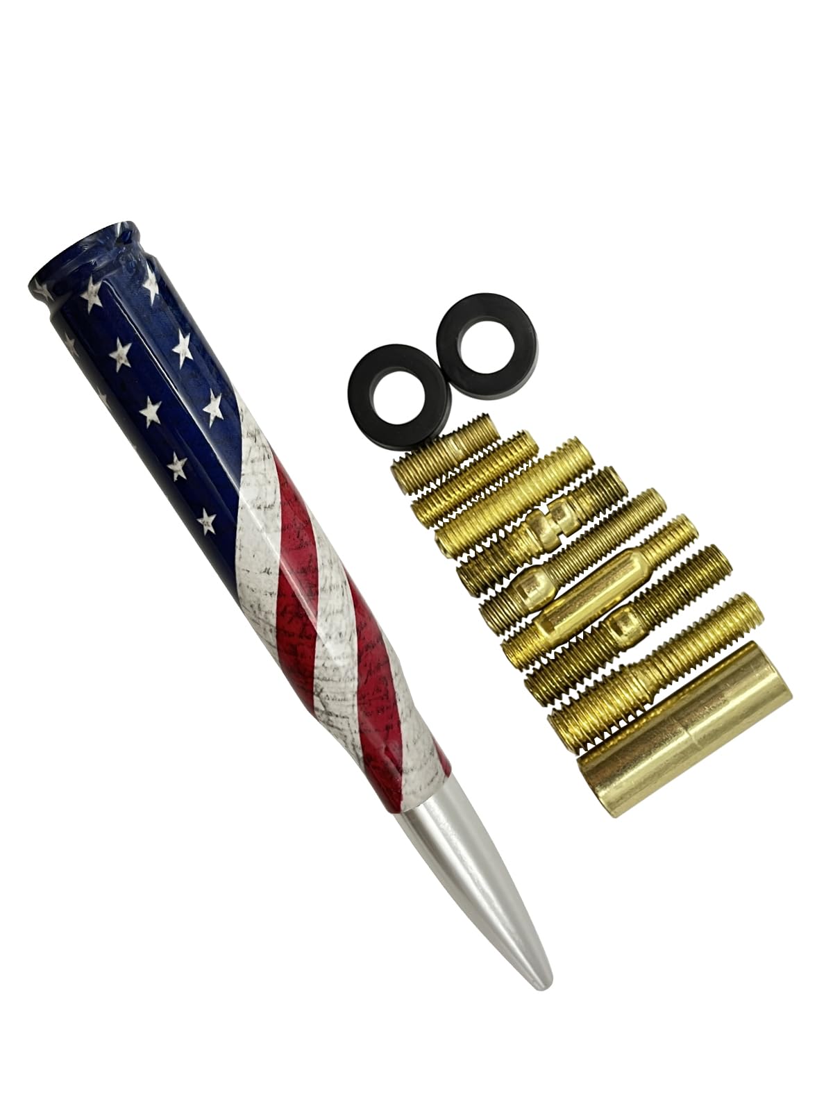 FYWZ Universal Bullet Antenna - Aluminum Radio Antenna Replacement Compatible with GMC Sierra Chevy Silverado Dodge Ram 1500 2500 3500 Ford F150 F250 F350 Raptor Bronco Radio Accessories