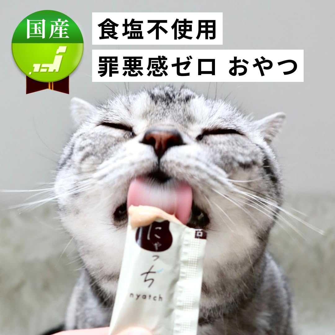 Amazon.co.jp: にゃっち 猫 おやつ 国産 無添加 ミャオグルメ ピューレ