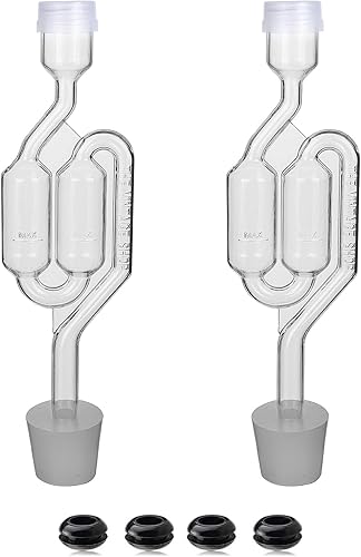Kit de esclusa de cerveza, 6 esclusas de fermentación, paquete de 6 tapones #6 y 12 ojales de esclusa de aire, esclusa de vino, utilizado para