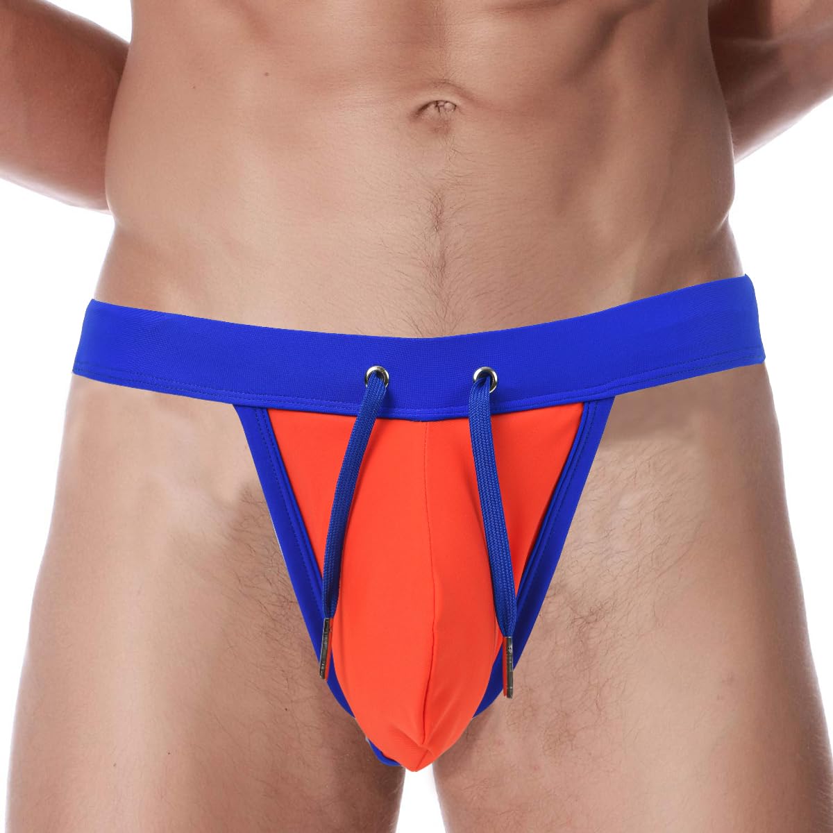 ZUOLAIYIN Badehose Herren Eng Kurz Badeshorts mit Tunnelzug Schwimmhose Badeslip Schwimmwear Männer Bikini Slip