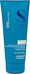 Alfaparf Milano Semi Di Lino Curls Co-Wash Hidratante Sem Sulfato para Cabelos Ondulados e Cacheados - Hidrata e Nutre - Reduz o Frizz - Protege Contra a Umidade - Fórmula Vegan-Friendly 200ml