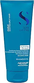 Alfaparf Milano Semi Di Lino Curls Co-Wash Hidratante Sem Sulfato para Cabelos Ondulados e Cacheados - Hidrata e Nutre - Reduz o Frizz - Protege Contra a Umidade - Fórmula Vegan-Friendly 200ml
