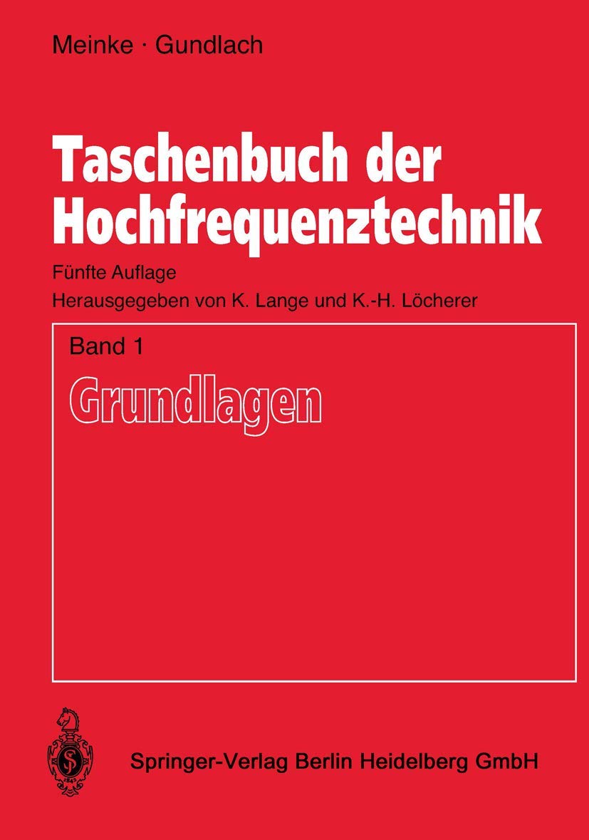 Taschenbuch der Hochfrequenztechnik: Band 1: Grundlagen (German Edition)
