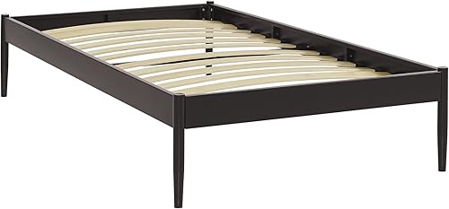 Miniatura 12 de Modway Elsie - Base de cama de metal con soporte de tablillas, tamaño King, color marrón Marrón,Gris,Blanco