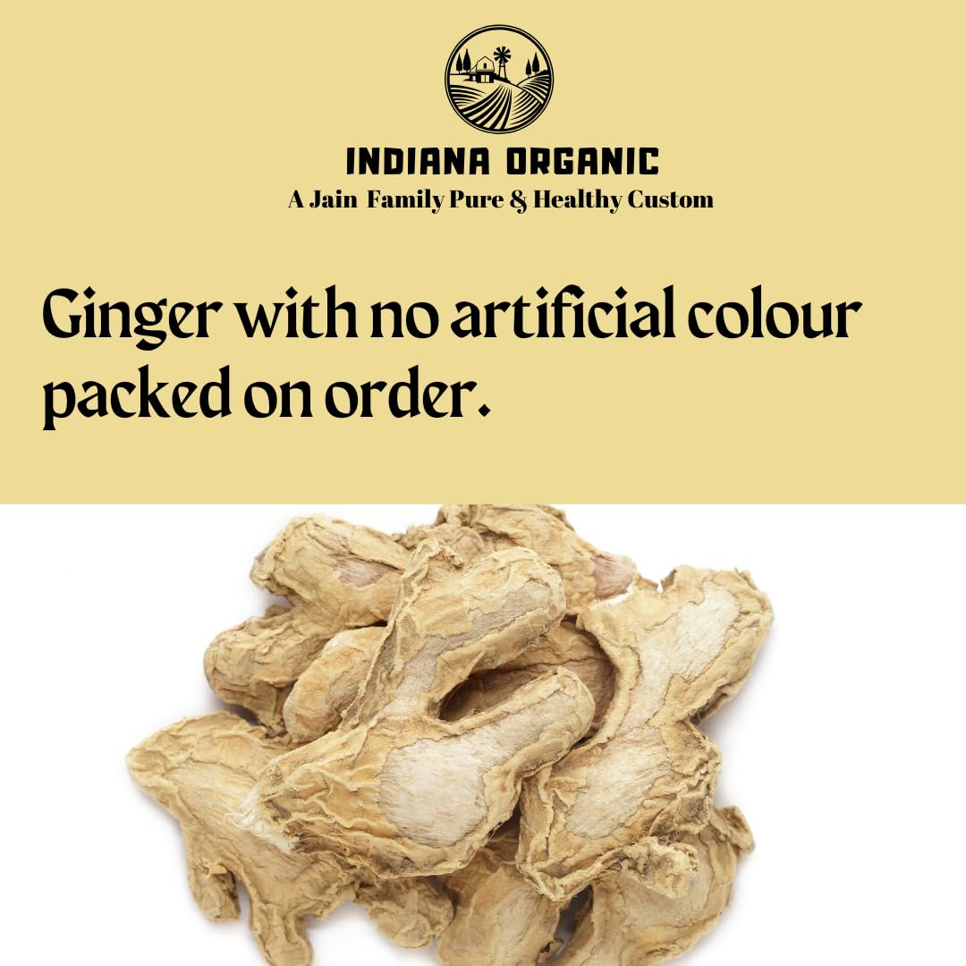 Indiana Organic Dry Whole Ginger, Sabut Sonth Adarak, 100 gram - Image 2 thumbnail