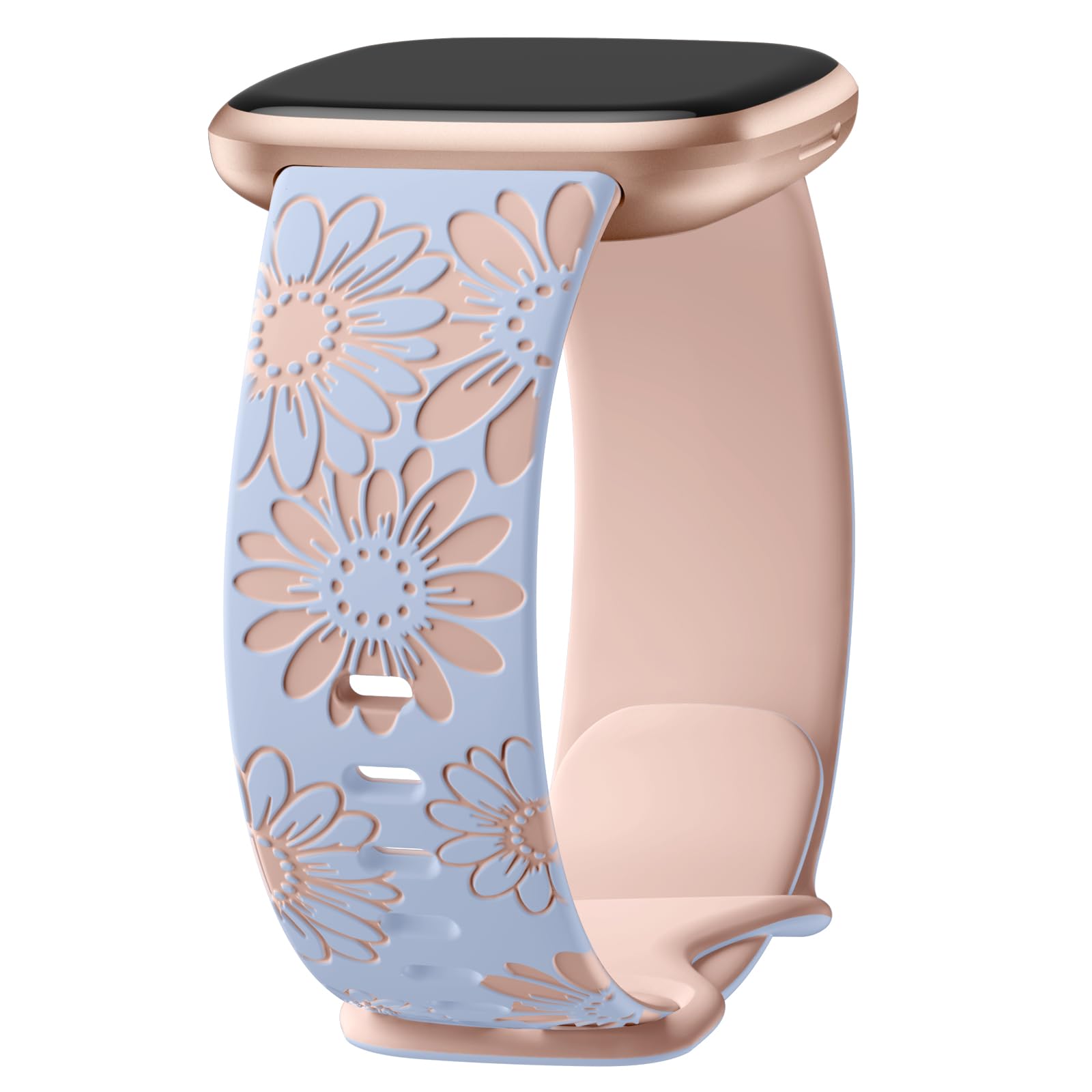 GEAK Floral Band Compatible with Fitbit Versa 3/Versa 4/Sense/Sense 2 Women