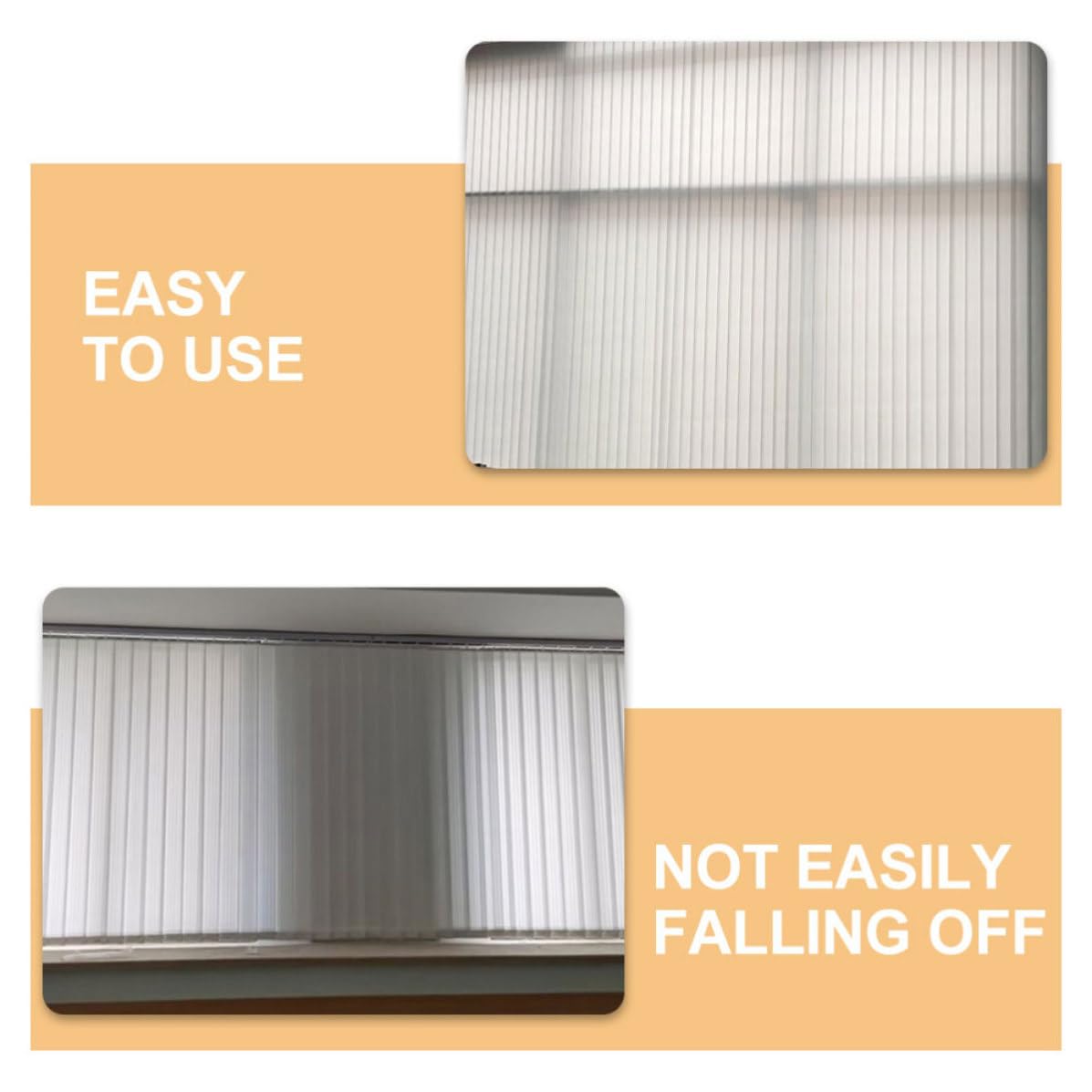 10 Pièces Lamelles de Remplacement et PVC Blanches Installation Facile Réparation Pratique pour Stores Verticaux pour Stores de Fenêtres et Portes Coulissantes