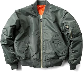 [D.IIZOO] 無地 中綿 フライトジャケット メンズ ma-1 ジャケット ナイロン ジャンパー ミリタリージャケット 防寒 エムエーワン アウター カジュアル ブルゾン シンプル オシャレ かっこいい おしゃれ 秋冬 大きいサイズ F1116A