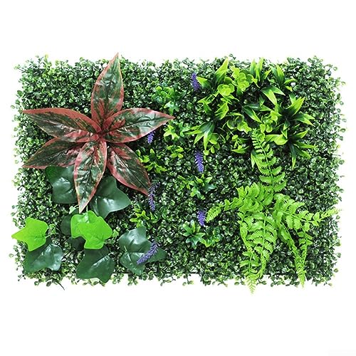 Paneles de boj artificial, paneles de seto artificial, paneles de plantas de boj, valla de seto de plantas artificiales verdes, panel de pared de césped artificial, hiedra verde, valla de privacidad