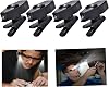 JOJOCY Eyeglass Clip Light, 2 Pairs Mini LED Book Lights Clip On Eye Glasses, Adjustable LED Night Lamp 360 Degree Rotatable Light for Night Reading Camping Fishing Appliance Maintenance