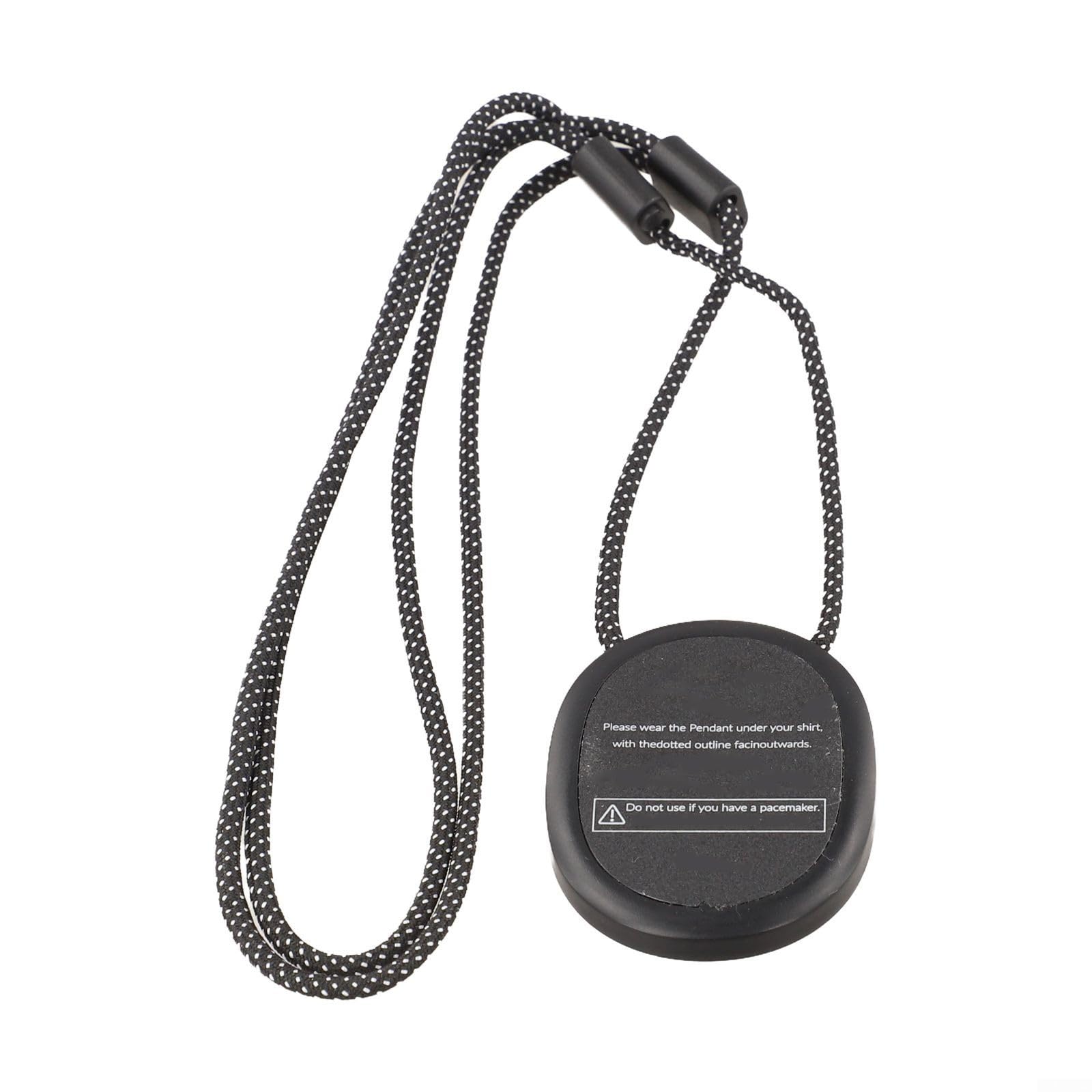 Soporte de pecho para PLAUD Cordón ajustable de liberación rápida, correa de cuello de metal y nailon para grabación segura manos libres (negro)