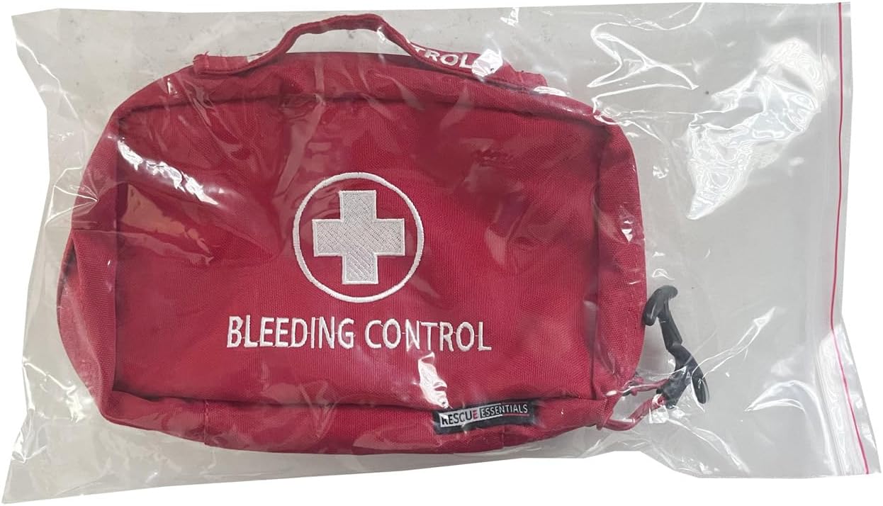 Rescue Essentials Bleeding Control Bag (Clamshell) - Empty (With Cross)
