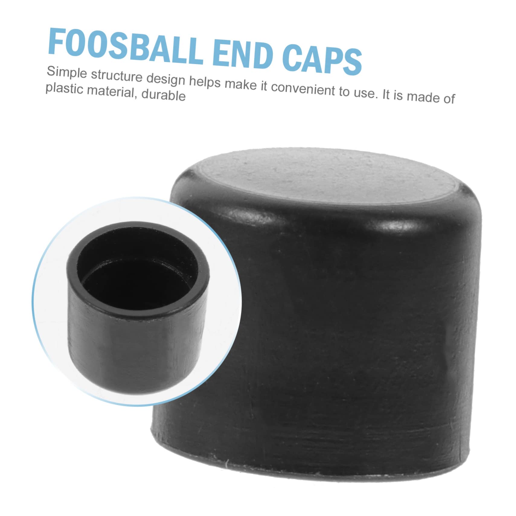 JOINPAYA Foosball End Caps Universal Safety Caps for Standard Table Football Rods Easy Installation Wear-Resistant Replacement Parts for Foosball Tables - Image 4