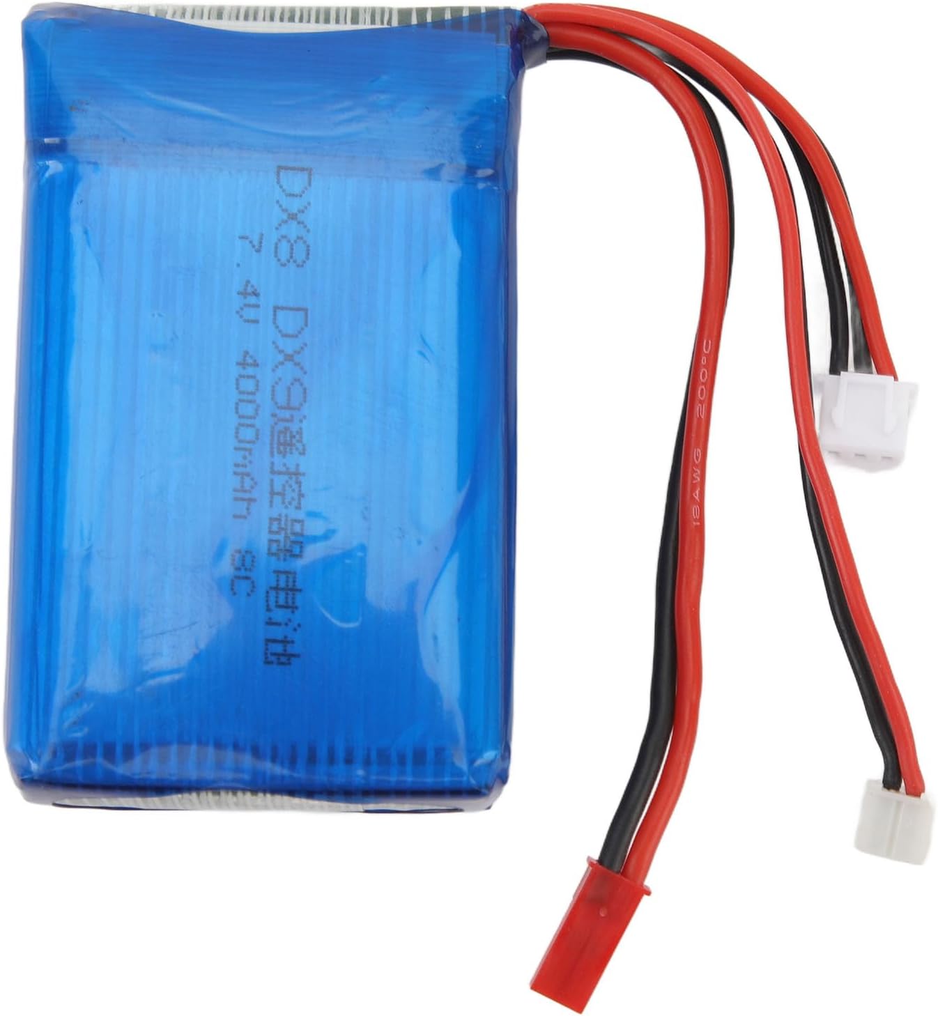 4000mAh 7.4V Transmitter Remote Control Battery forTX Transmitter DX8 DX9 Remote Control, Remote Control Battery Built in Protection Mechanisms, for RC Cars Airplanes