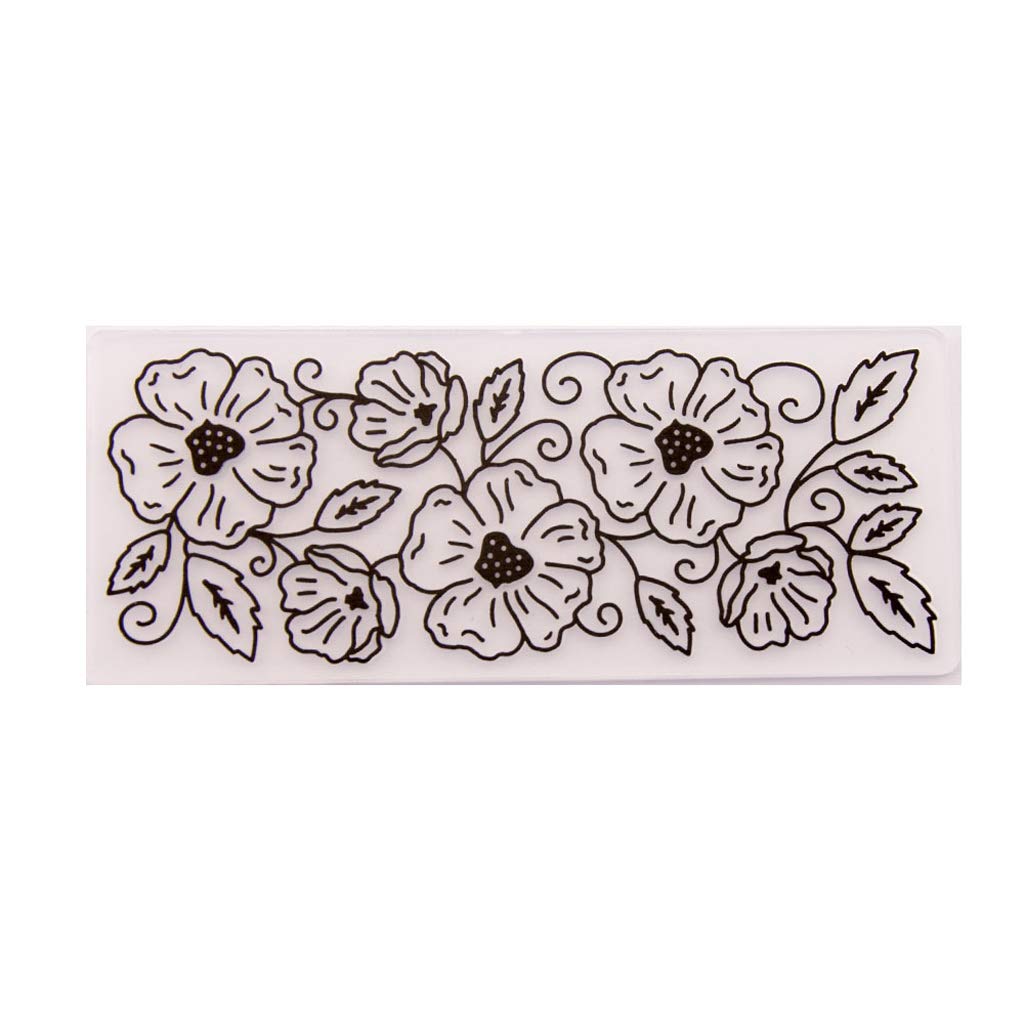 Yjcnelcr Flower Leaf Plastic Embossing Folder Template For Scrapbooking Photo Album Card Paper Making Craft Decoration Package Stationery Sticker
