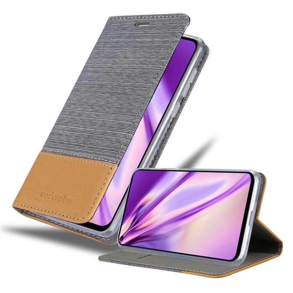 Custodia Libro Per Huawei Nova 5/5 Pro In Grigio Nero - Con