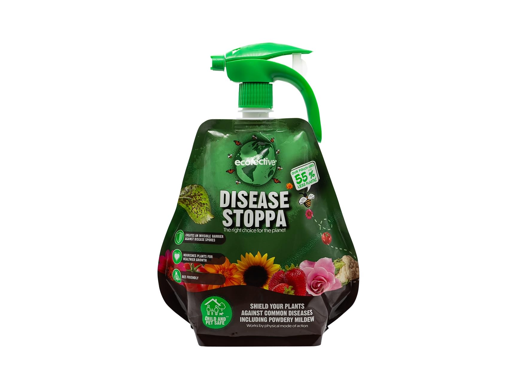 Ecofective ECF0122 Disease Stoppa Trigger Pouch Ready to Use, Protects plants from common plant diseases, 1L