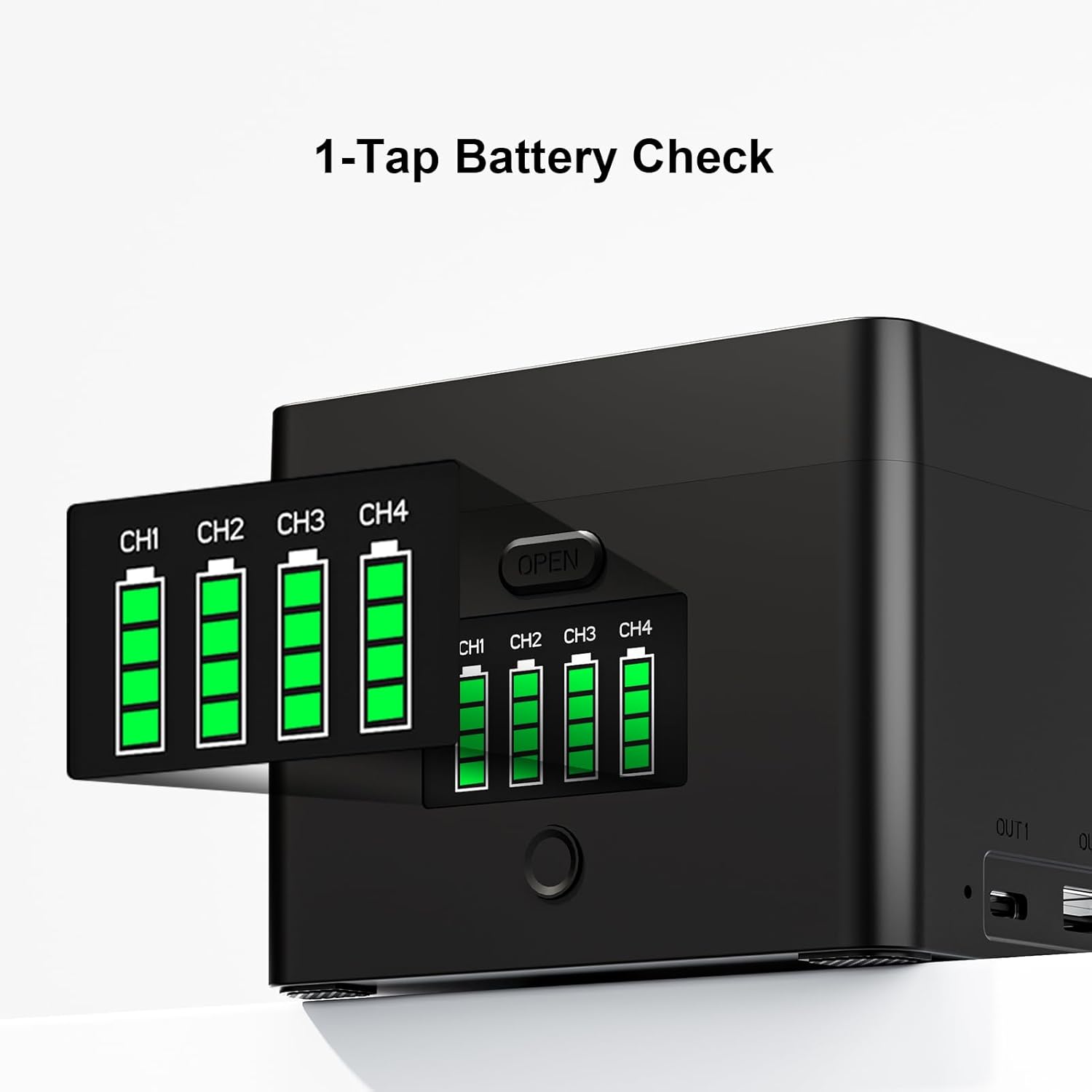 ZITAY LP-E6 / E6NH / E6P / NP-FZ100 Camera Battery Fast Charging Box,for Sony A7M4, A7R3, A7R4, 7RM3, A9M2, ZV-E10,Canon, R5, R5C, R6