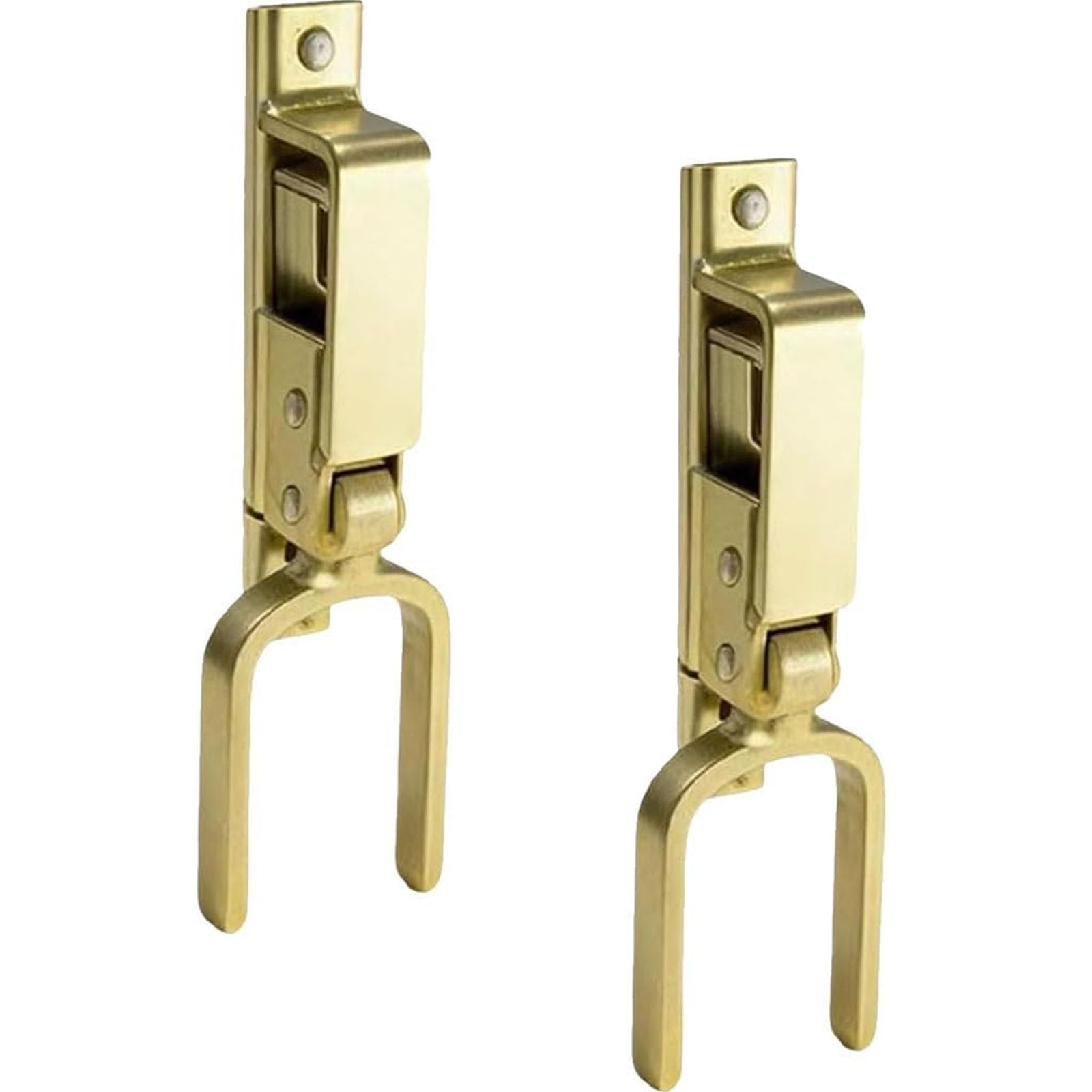 Loquet de portail automatique en acier robuste pour clôture en bois et métal (Lot de 2)