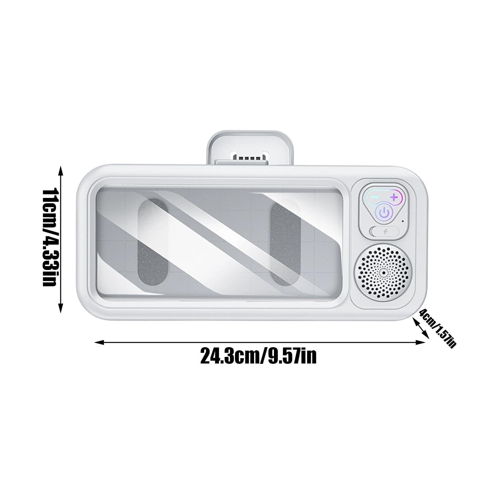 Support de téléphone de douche | Support de téléphone antidérapant haute sensibilité, support de téléphone portable de salle de bain avec haut-parleur – pour voyage, appartement, dortoir, maison