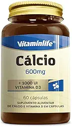 Cálcio + Vitamina D3-60 Cápsulas - VitaminLife