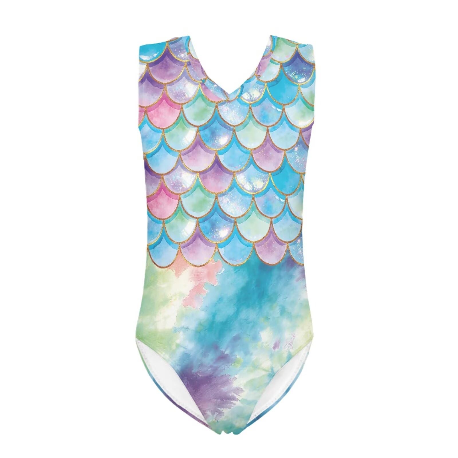 Cartoon Pattern Kids Girls Bathing Suits One Piece Swimsuit Soft &amp; Quick Dry, 5-14Years